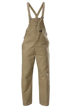 Hard Yakka Cotton Drill Bib and Brace Overall - Khaki