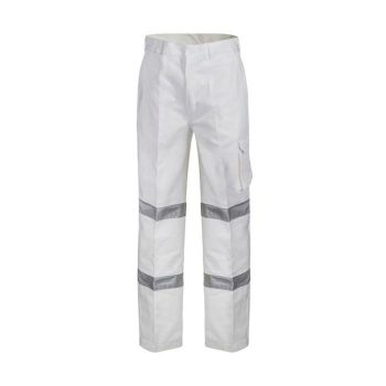 Modern Fit Cotton Drill Cargo Trouser With CSR Reflective Tape-WP3223