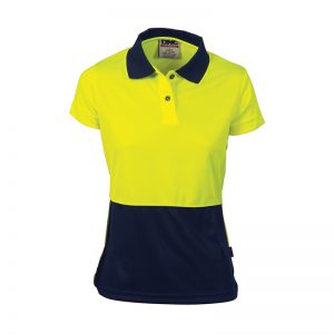 Ladies HiVis Two Tone Polo - Short Sleeve Product Code: 3897