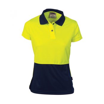 Ladies HiVis Two Tone Polo - Short Sleeve Product Code: 3897