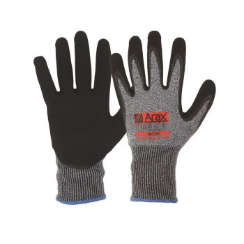 Arax® Nitrile Sand Dip On 13G Liner Gloves